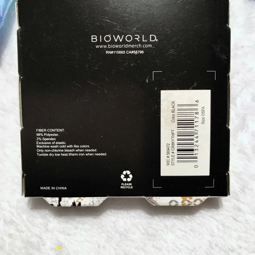 Bioworld Harry Potter New with Packaging 1 Pair Crew Men's Socks Size 8-12